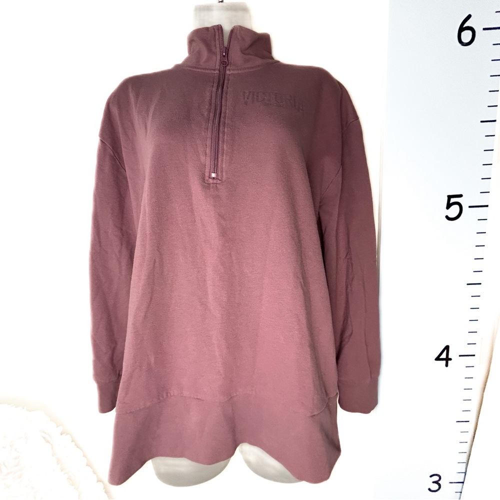 Victoria Sport Pink 1/2‎ Zip Sweat Top Large
